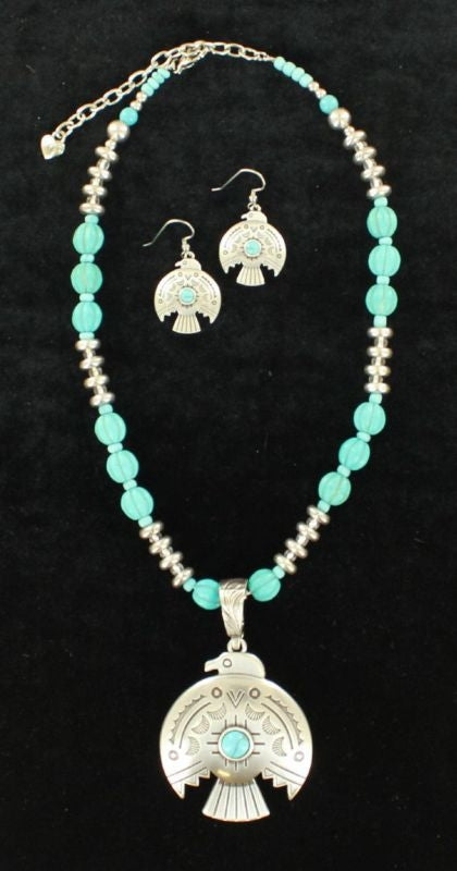Blazin Roxx Thunderbird Jewelry SetBk/Wh