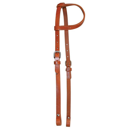 Circle Y One Ear Single Ply Headstall Horse Walnut