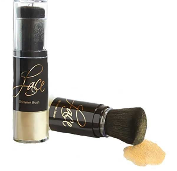 Ladies Lace Shimmer Brush PerfumeBk/Wh