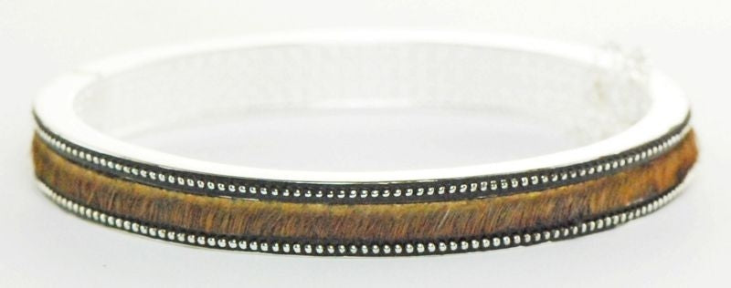 Western Edge Small Cuff Hair On Hair Ring Bracelet