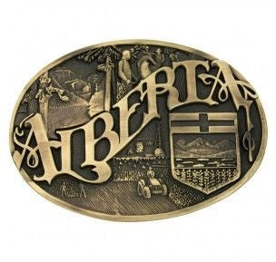 Alberta Province Heritage Attitude Buckle Brn