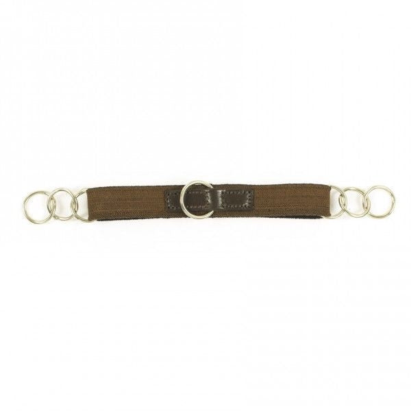 Camelot Elastic Curb Chain Horse Brown