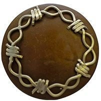 Partrade Antique Barbwire Slot Concho 1.5 Antique
