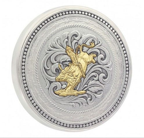 Bead Star Barbwire/Bull Rider Snuff Lid Br