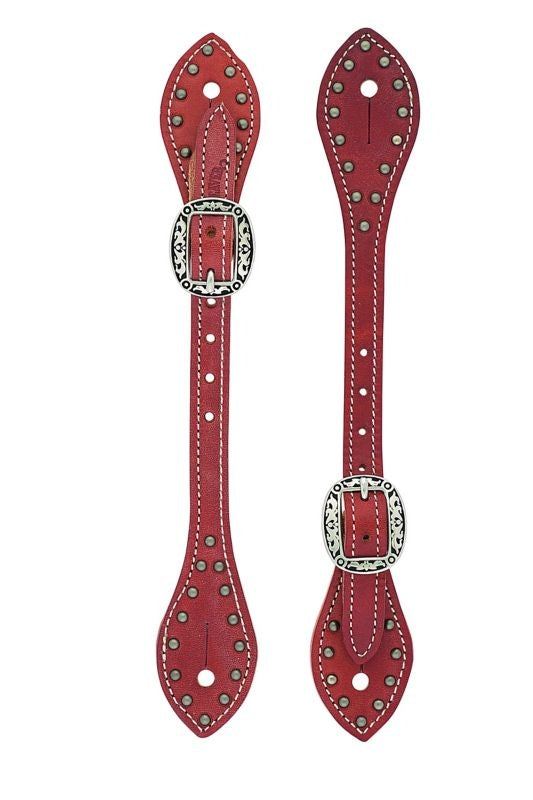 Weaver Mens Flared Harness Spur Straps Rose