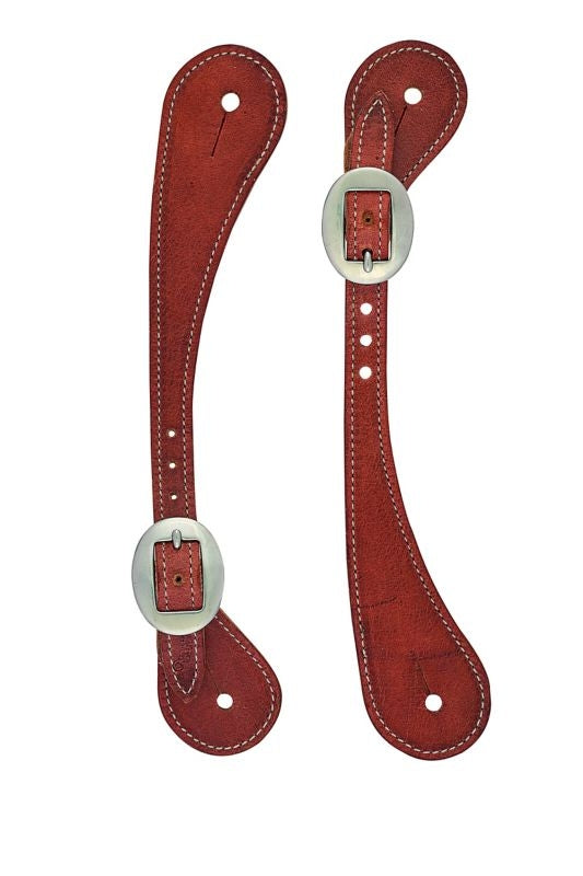 Weaver Mens Shaped Harness Spur Straps Russet