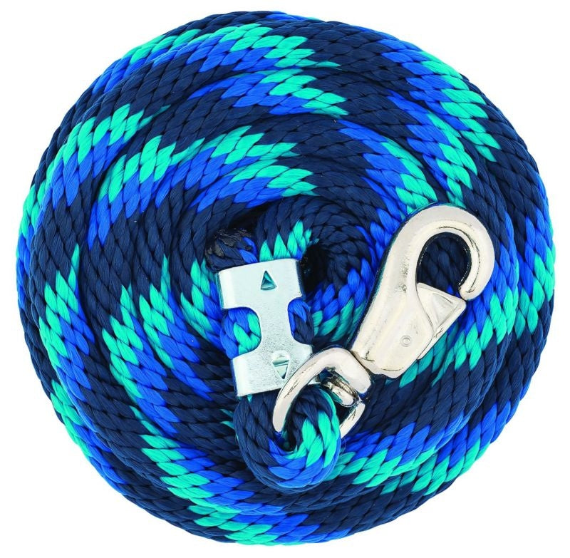 Poly Lead Rope with Nickel Plated Bull Snap 10ft