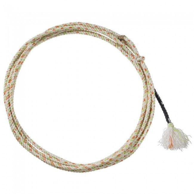 Tough1 Lightning All Nylon Ranch Rope 30ft Ora/Grn