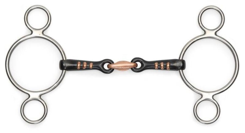 Shires Two Ring Sweet Iron Gag Bit