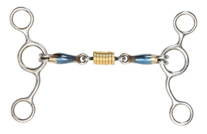 Shires Blue Sweet Iron Tom Thumb Roller Bit
