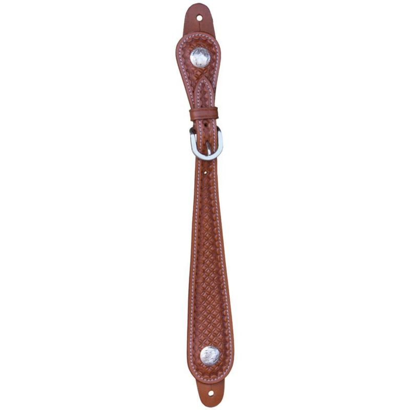 Western Spur Strap with Tooled Pattern
