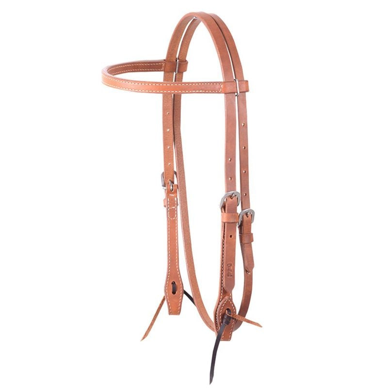 Cashel Harness Leather Stitched Browband Headstall
