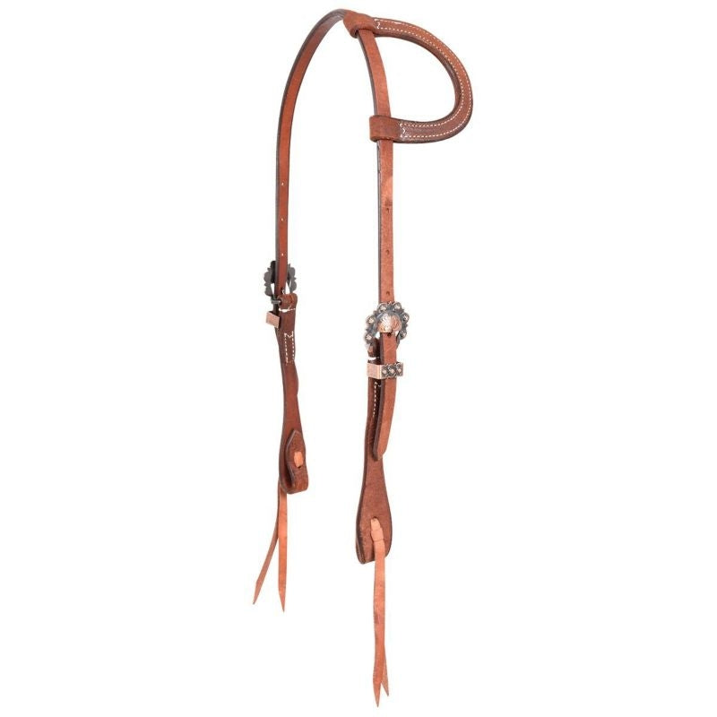 Antique Copper Split Ear Headstall Brn