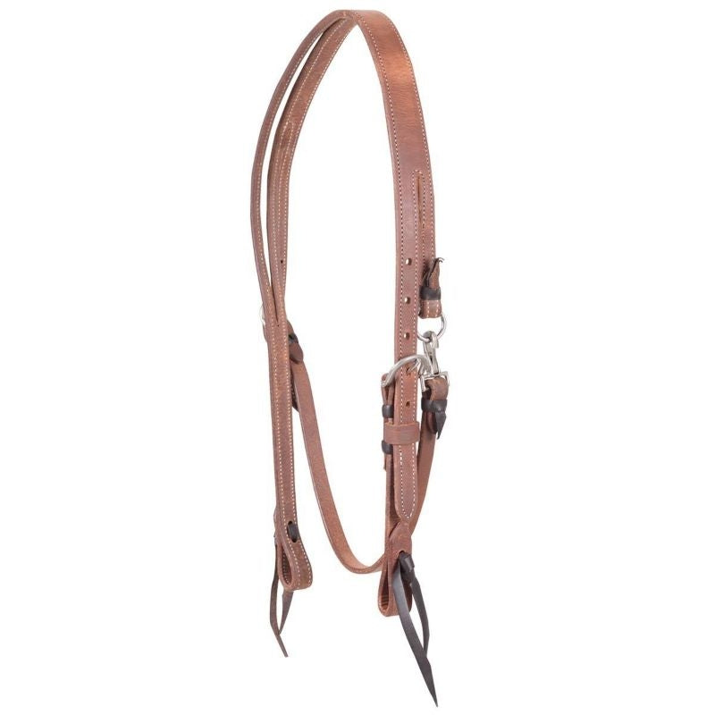 Harness Leather SplitEar/Throat Latch Headstall Br