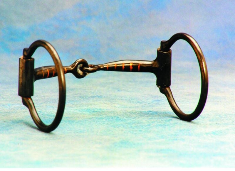 Colorado Saddle Black Steel Copper Snaffle Bit 5