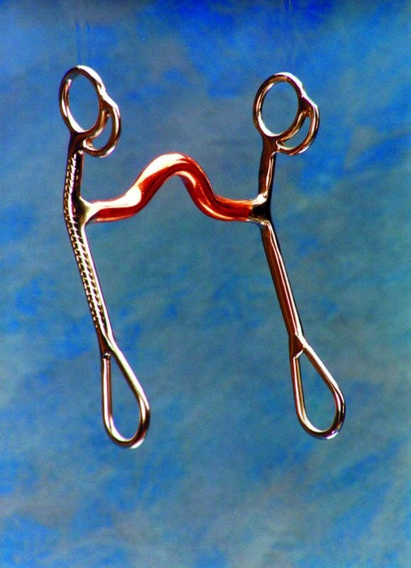 Colorado Saddlery Copper Rope Med Port Curb Bit 5