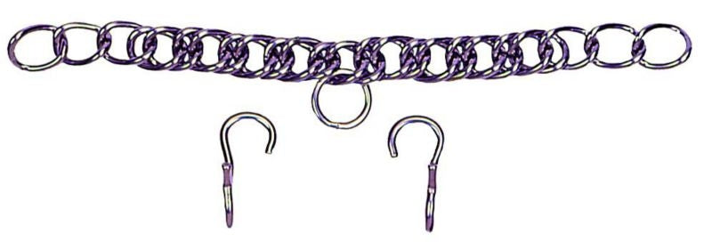 Colorado Saddlery Curb Chain Hooks Brn