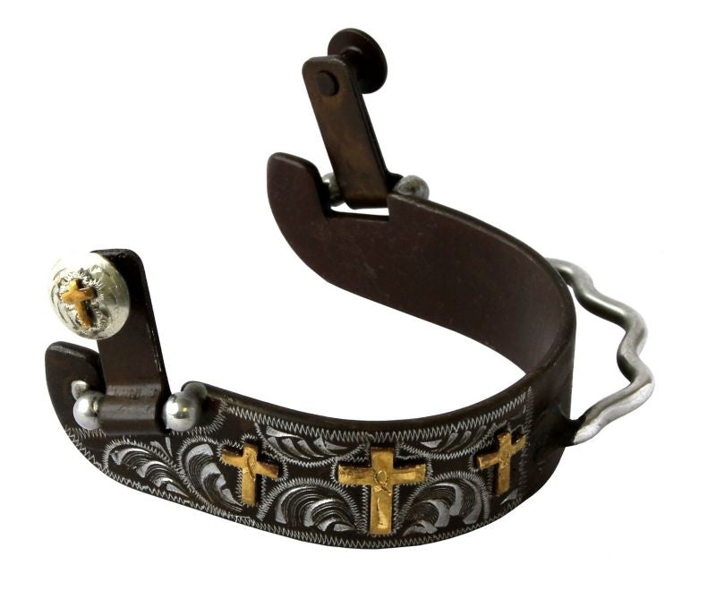 Colorado Saddlery Los Cruces Mens Bumper Spurs Brn