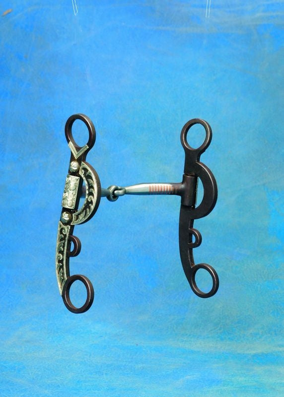 Pampas Argentine Copper Inlay Snaffle Bit 5 Brn