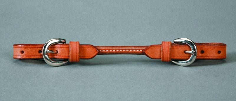 Colorado Saddlery Round Leather Curb Strap Brn