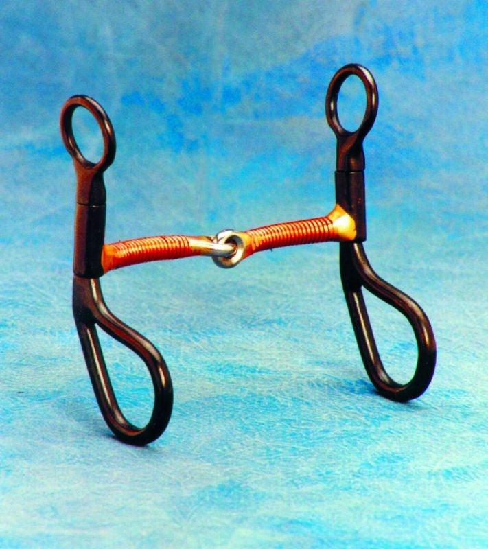 TearDrop Cheek Copper Wire Wrap Training Bit 5 Brn