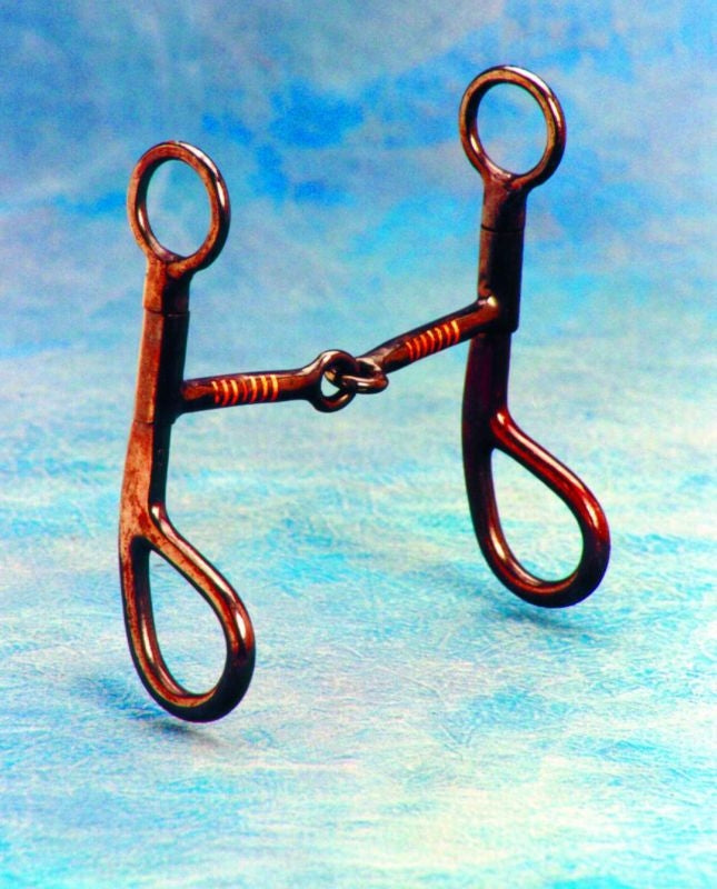 Colorado Saddlery Tear Drop Cheek Train Bit 5 Brn