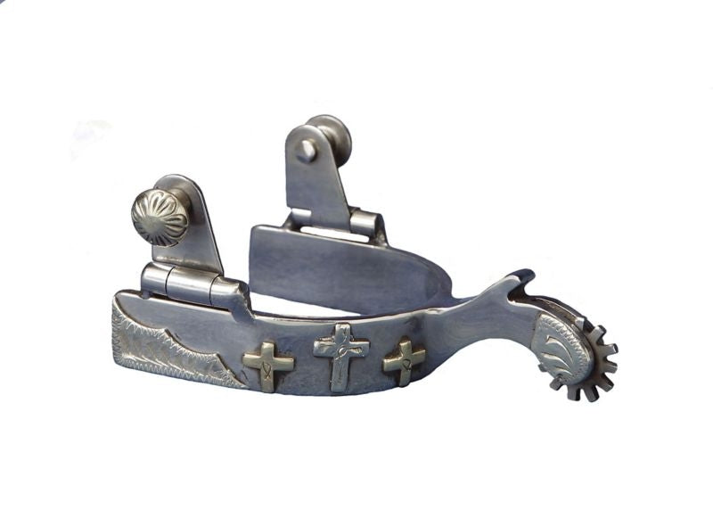 Colorado Saddlery Three Cross Kids Spurs Brn