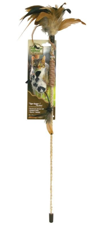 Our Pets Play-N-Squeak Teaser Wand Tiger Teaser