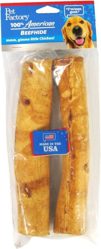 Pet Factory Usa Rawhide Chicken Rolls-2 Pk