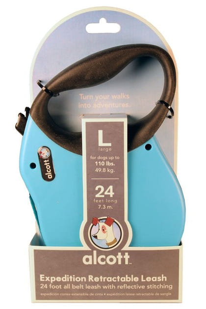 Paws/Alcott Retract Leash Up To 110 Lbs L Pink