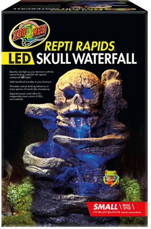 Zoo Med Repti Rapids Led Waterfall Skull