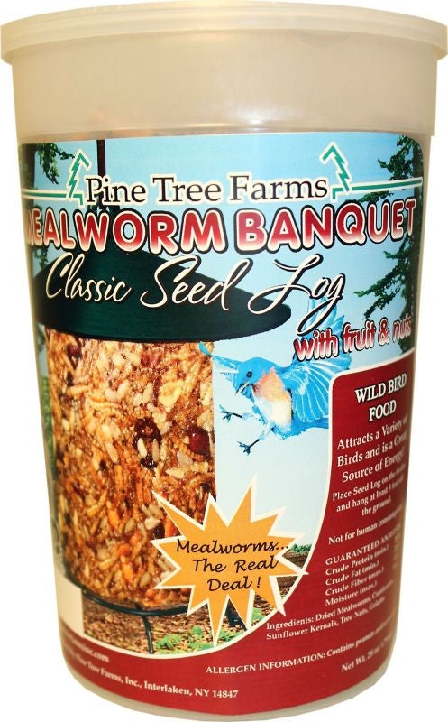 Pine Tree Farms Mealworm Banquet Classic Log