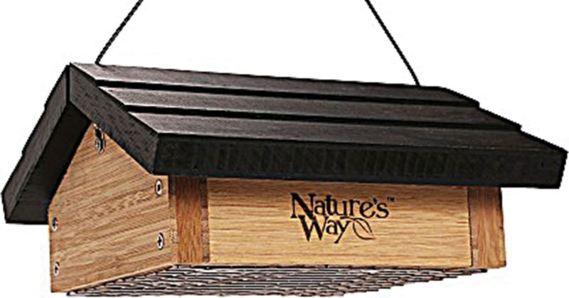Natures Way Upside-Down Suet Feeder 2 Cake Bamboo