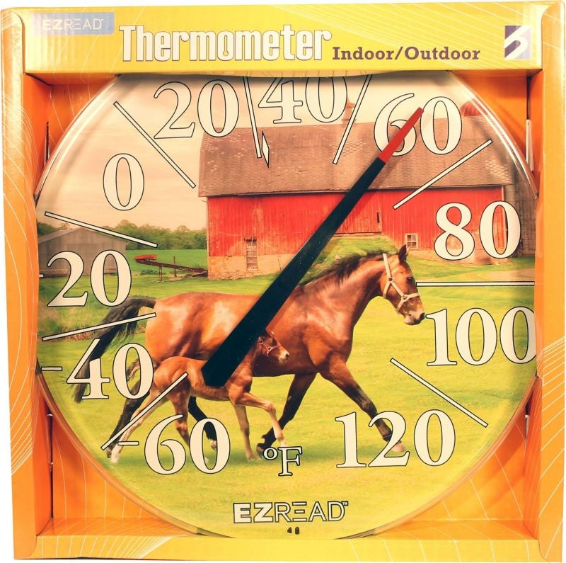 Headwind Ezread Dial Thermometer - Two Horses