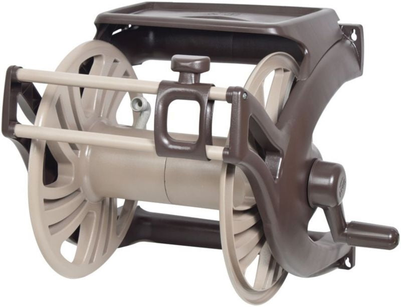 Ames Neverleak Poly Wall Mount Hose Reel Camel