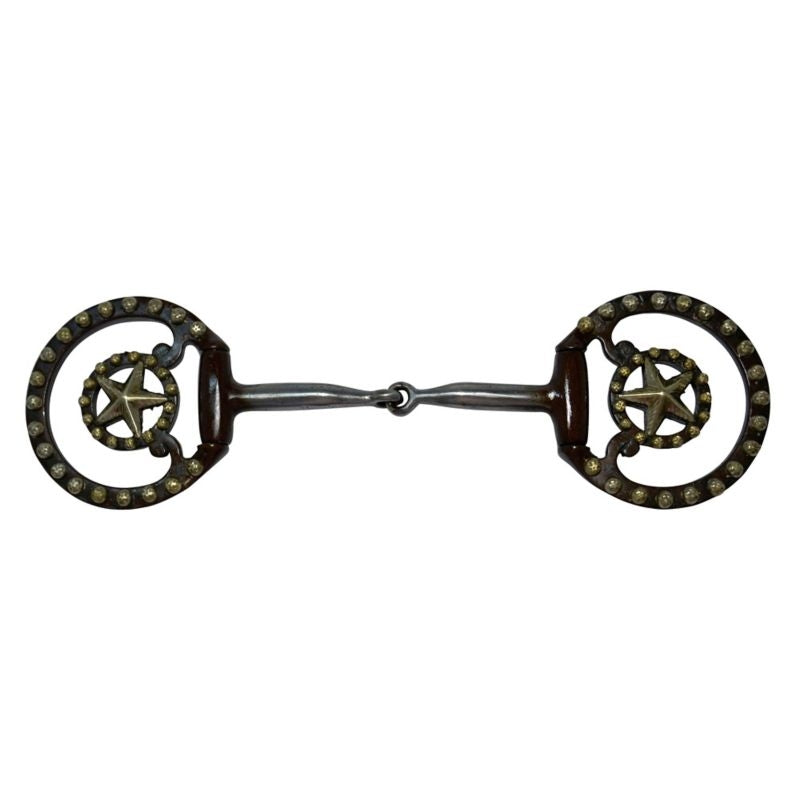 Sweet Iron Mouth Fixed Dee Show Snaffle Bit 5 Brn