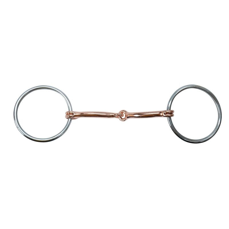 Reinsman Diamond R 3/8 O-Ring Smooth Snaffle Bit