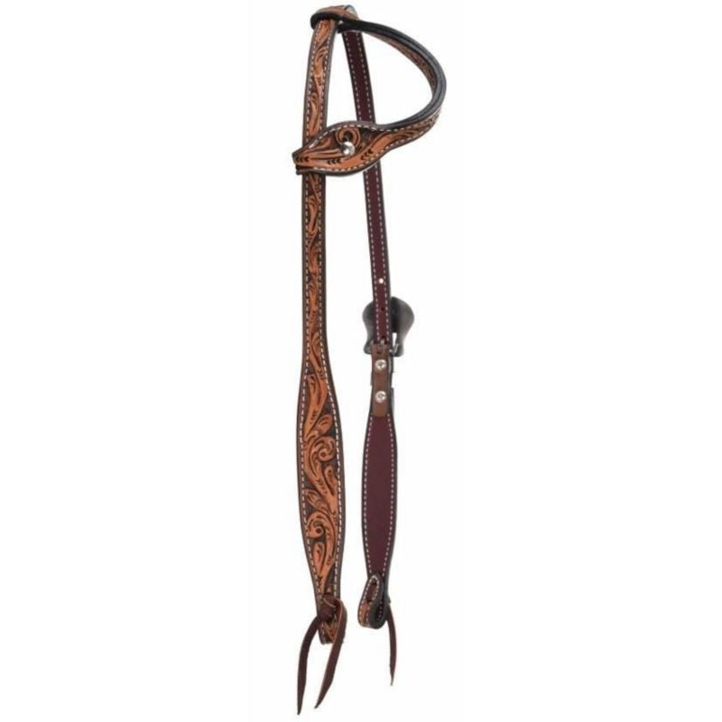 Charmayne James Slip Ear Headstall Horse Brn