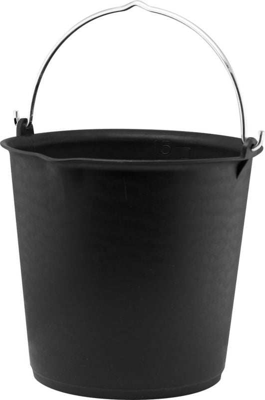 HorZe V-Plast Bucket 4 gal Black