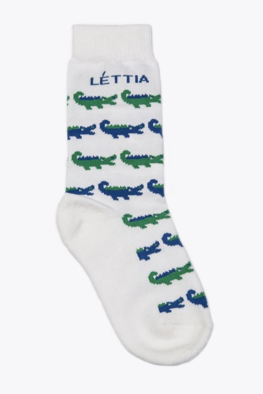 Lettia Paddock Bamboo Sock Alligator