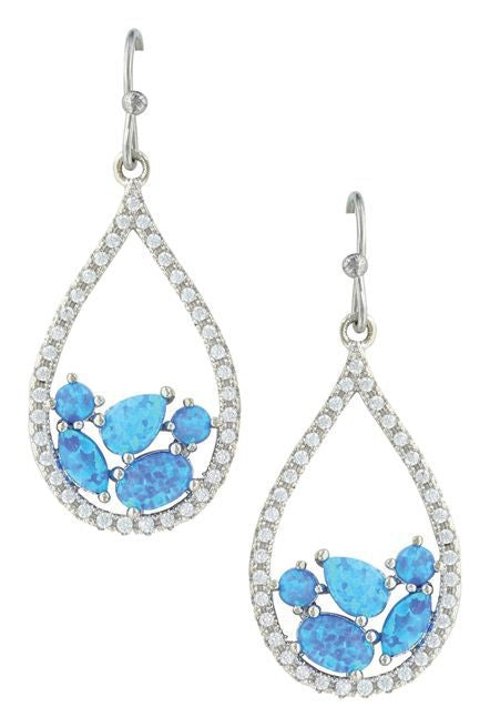River Of Lights Tumbled Stones Teardrop Earrings