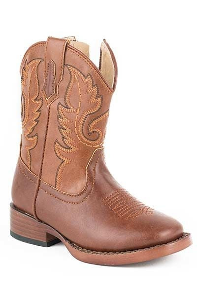 Roper Toddler Texson Wide Square Toe Cowboy Boots