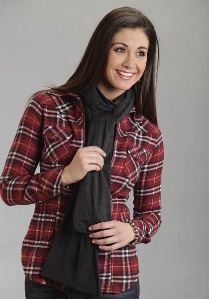 Stetson Ladies Jersey Heather Scarf Gry