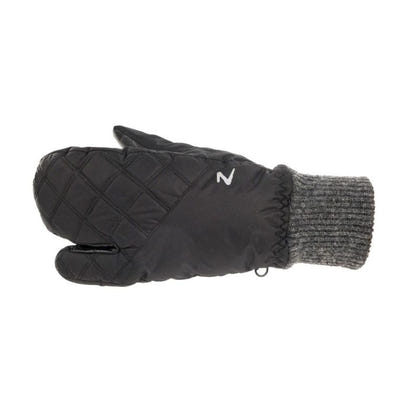 HorZe Padded 3-Finger Winter Mittens 6 Black