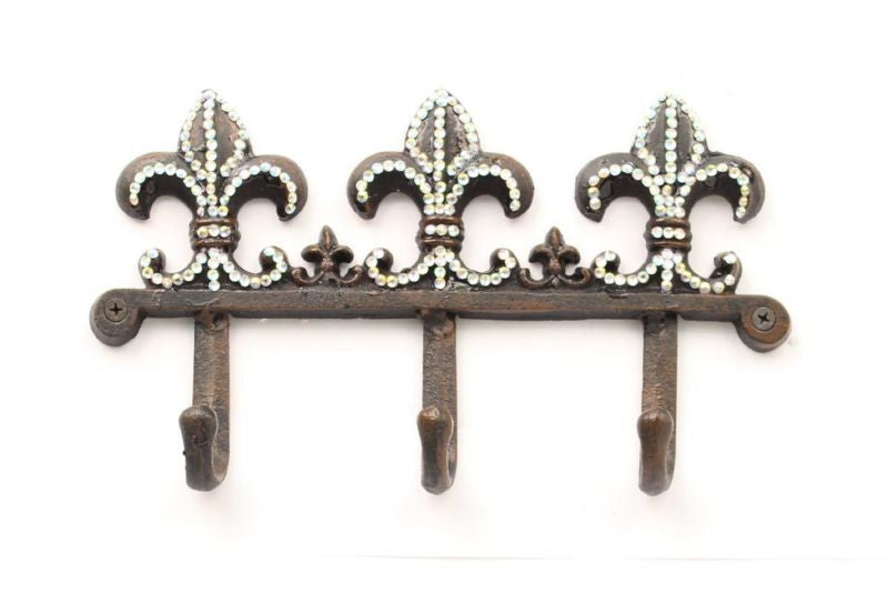 Western Moments Fleur With Crystal Triple Hook