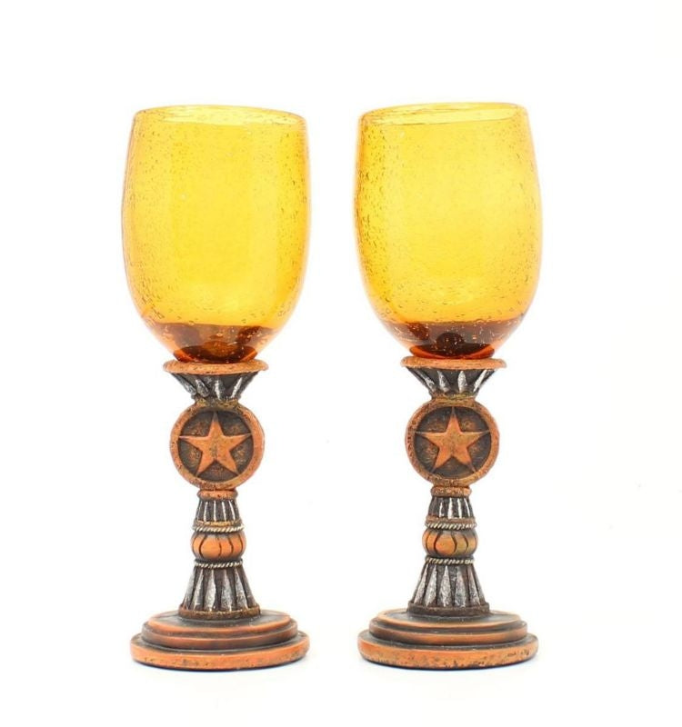 Western Moments Silverado Wine Glass Set