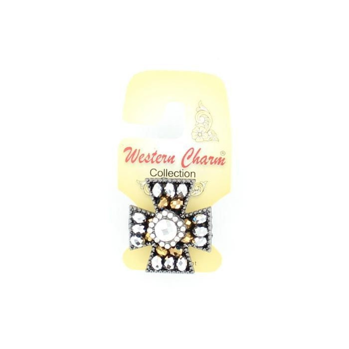 Blazin Roxx Diamond Maltese Cross Ring