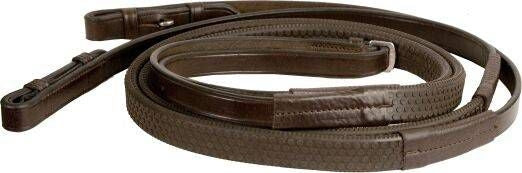 M. Toulouse Soft Touch Flat Leather Rubber Reins