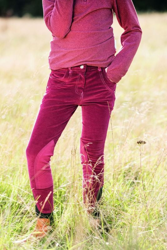 Horseware Kids Knitted Cord Breeches 3-4 Wine