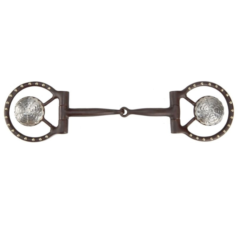 Toklat Western Concho Dee Snaffle Bit 5 Brn